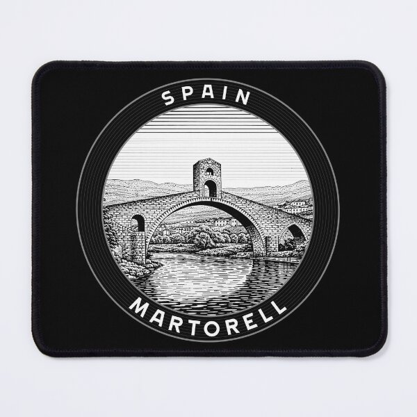 Item preview, Martorell Spain Linocut Style designed and sold by Thistle-TShop.
