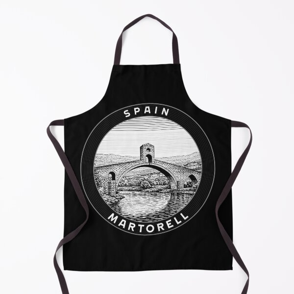 Item preview, Martorell Spain Linocut Style designed and sold by Thistle-TShop.