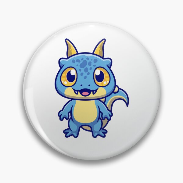 Item preview, Cute Blue Baby Dragon Monster Cartoon designed and sold by Shichiro	 ilang.