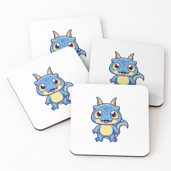 Item preview, Cute Blue Baby Dragon Monster Cartoon designed and sold by Shichiro	 ilang.
