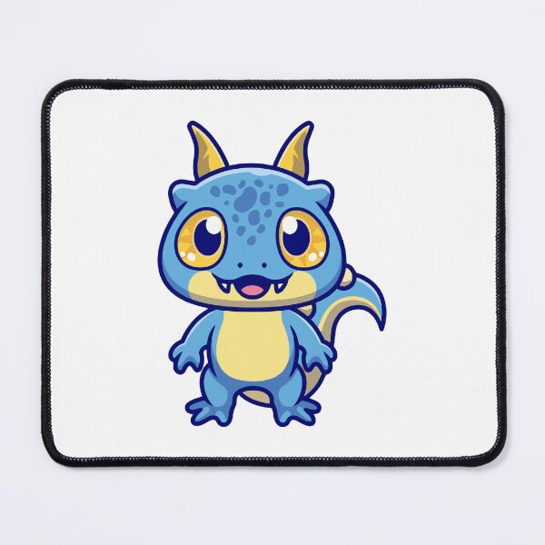 Item preview, Cute Blue Baby Dragon Monster Cartoon designed and sold by Shichiro ilang.