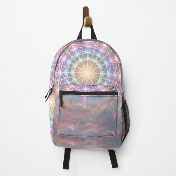 Item preview, Rainbow Lotus Mandala in Cosmic Nebula designed and sold by higgins5.