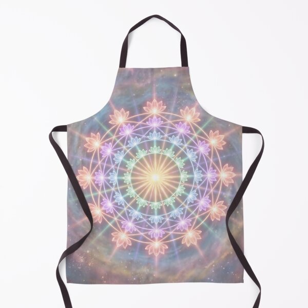 Item preview, Rainbow Lotus Mandala in Cosmic Nebula designed and sold by higgins5.