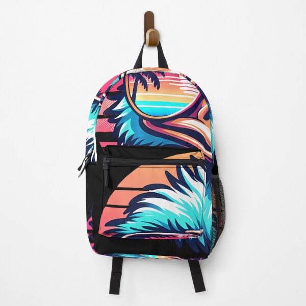 Item preview, Emu on Tropical Beach Vacation at Sunset Funny Animals designed and sold by Littermin.