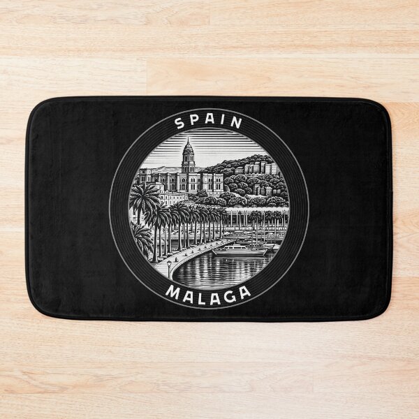 Item preview, Malaga Spain Linocut Style  designed and sold by Thistle-TShop.