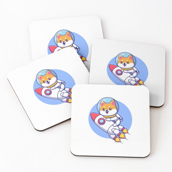 Item preview, Cute Shiba Inu Astronaut Riding Rocket Ship designed and sold by Shichiro	 ilang.