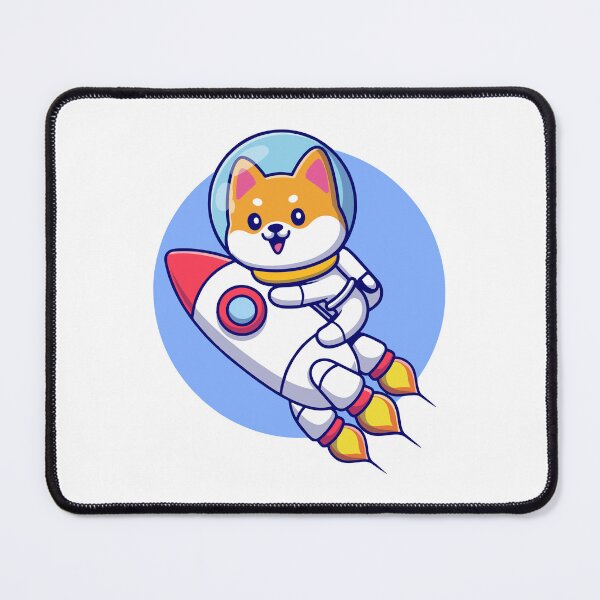 Item preview, Cute Shiba Inu Astronaut Riding Rocket Ship designed and sold by Shichiro ilang.