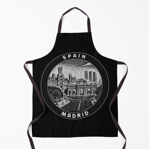 Item preview, Madrid Spain Linocut Style designed and sold by Thistle-TShop.
