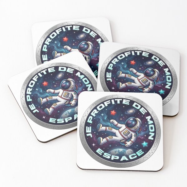 Item preview, Cute Floating Astronaut French Space Quote designed and sold by MR LOVICE.