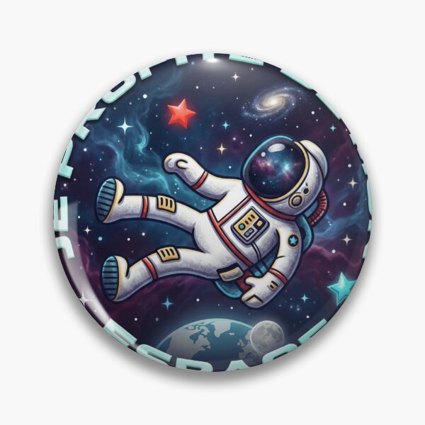 Item preview, Cute Floating Astronaut French Space Quote designed and sold by MR LOVICE.