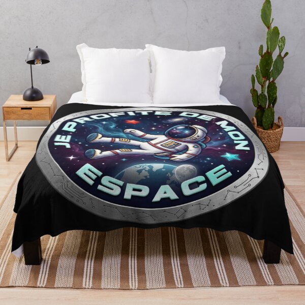 Item preview, Cute Floating Astronaut French Space Quote designed and sold by MR LOVICE.