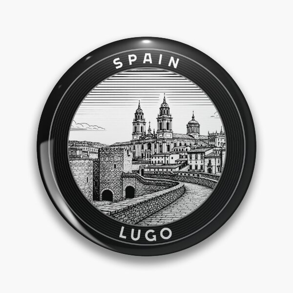 Item preview, Lugo Spain Linocut Style  designed and sold by Thistle-TShop.