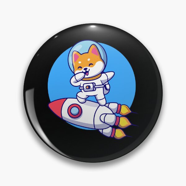 Item preview, Cute Shiba Inu Surfing On Rocket In Space designed and sold by Shichiro	 ilang.