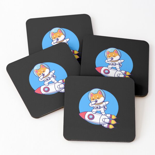 Item preview, Cute Shiba Inu Surfing On Rocket In Space designed and sold by Shichiro	 ilang.