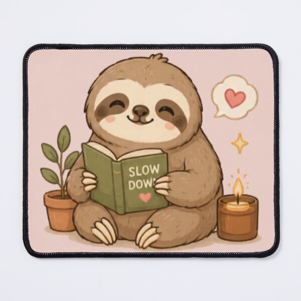 Item preview, Cute Book worm Sloth designed and sold by MellowMunchkins.