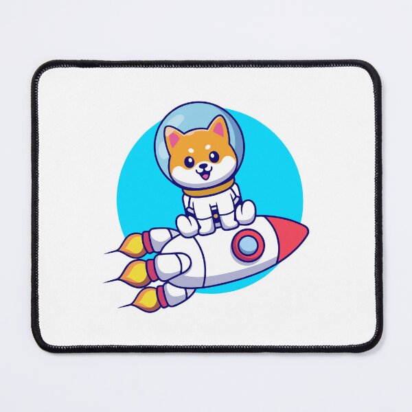 Item preview, Cute Shiba Inu Astronaut Flying On Rocket designed and sold by Shichiro ilang.