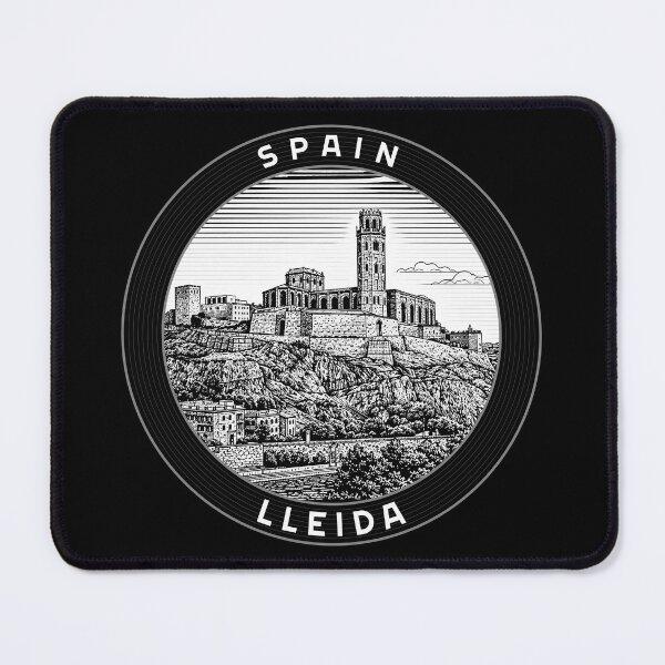 Item preview, Lleida Spain Linocut Style designed and sold by Thistle-TShop.