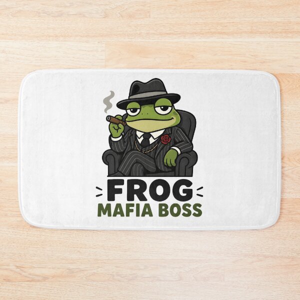 Item preview, Frog Mafia Boss Funny Mobster Frog Cartoon Meme designed and sold by vecart34.