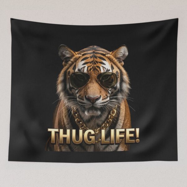 Item preview, Thug Life! Tiger designed and sold by Kirrindy Designs.