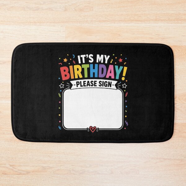 Item preview, Its My Birthday Please Sign Rainbow Celebration designed and sold by BunBuntheDog-.