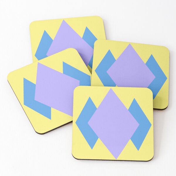 Item preview, Minimalist Pastel Diamond Trio - Retro Geometric Pop Art  designed and sold by UniqueDesign751.