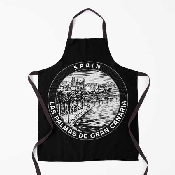 Item preview, Las Palmas de Gran Canaria Spain Linocut Style designed and sold by Thistle-TShop.