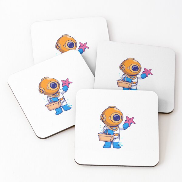 Item preview, Cute Scuba Diver Holding Starfish Underwater designed and sold by Shichiro	 ilang.