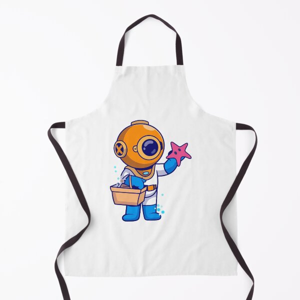 Item preview, Cute Scuba Diver Holding Starfish Underwater designed and sold by Shichiro ilang.