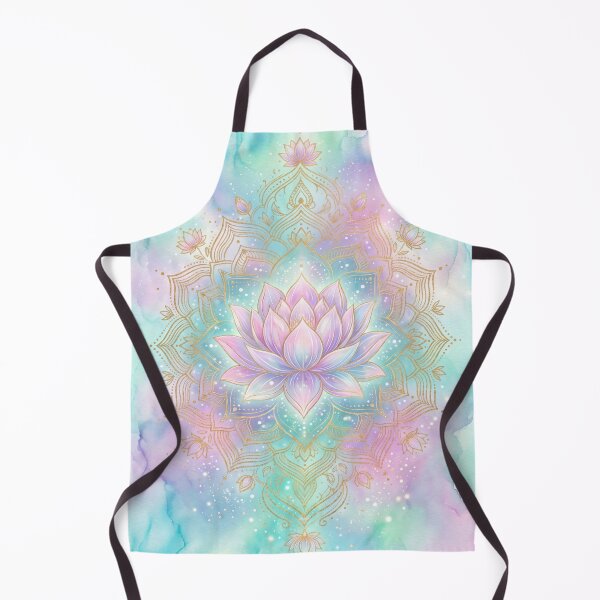 Item preview, Pastel Watercolor Lotus Mandala with Gold Accents designed and sold by higgins5.