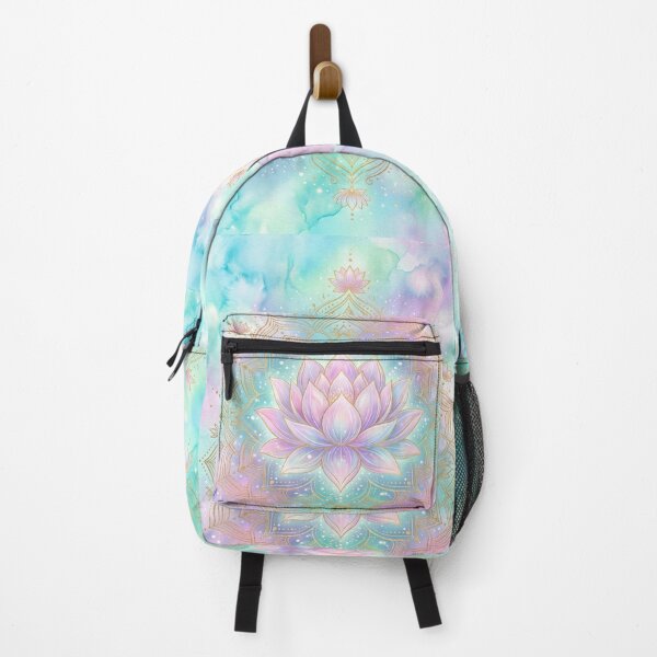 Item preview, Pastel Watercolor Lotus Mandala with Gold Accents designed and sold by higgins5.