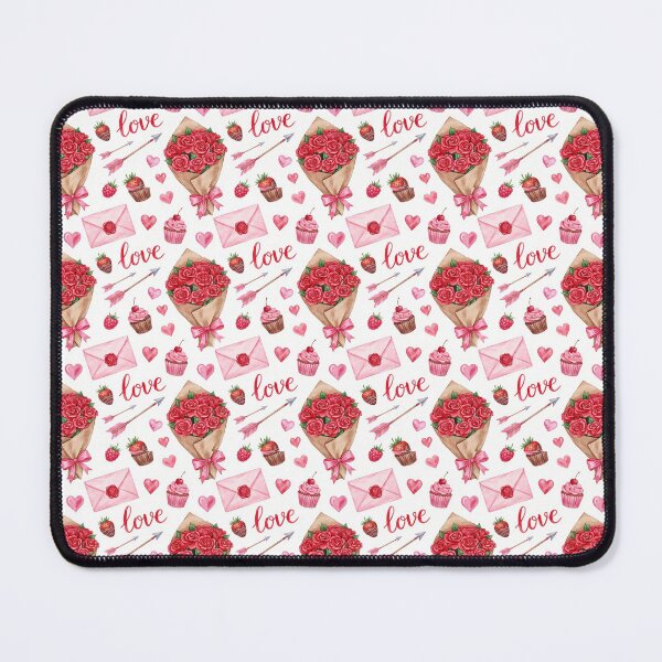 Item preview, Watercolor Valentines Day Love Letter - Cute Coquette Heart Pattern designed and sold by FlatInkStudio.