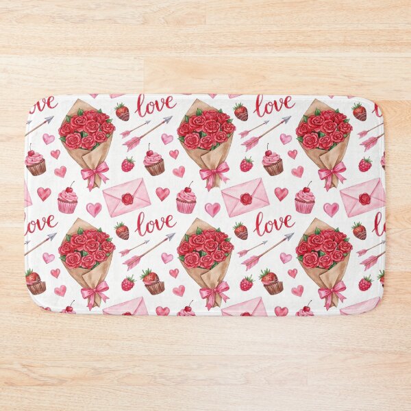 Item preview, Watercolor Valentines Day Love Letter - Cute Coquette Heart Pattern designed and sold by FlatInkStudio.