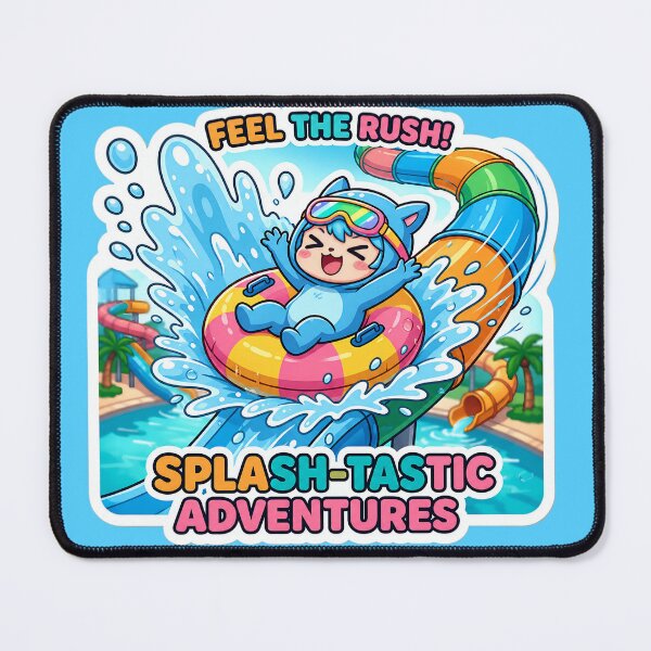 Item preview, Splash-Tastic Adventures Water Park Sticker | Cute Summer Cartoon Design designed and sold by Bhaskar Digital Art.