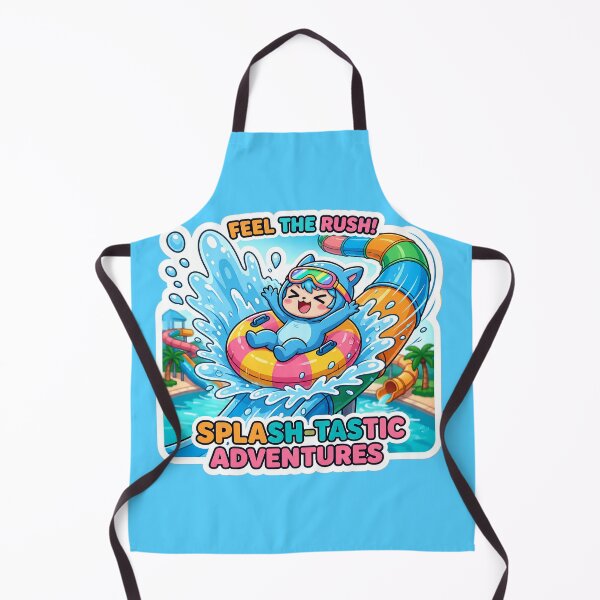 Item preview, Splash-Tastic Adventures Water Park Sticker | Cute Summer Cartoon Design designed and sold by Bhaskar Digital Art.