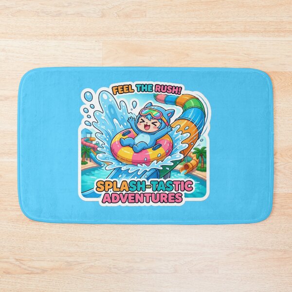 Item preview, Splash-Tastic Adventures Water Park Sticker | Cute Summer Cartoon Design designed and sold by Bhaskar Digital Art.