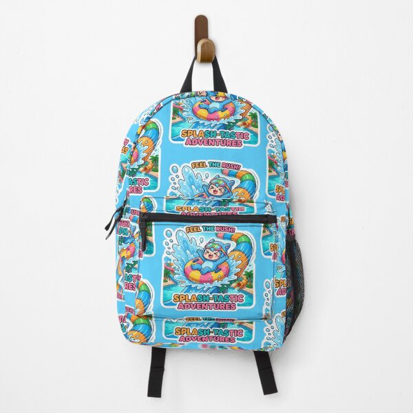 Item preview, Splash-Tastic Adventures Water Park Sticker | Cute Summer Cartoon Design designed and sold by Bhaskar Digital Art.