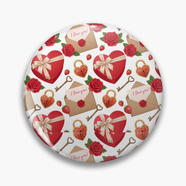 Item preview, Watercolor Valentines Day Love Letter - Cute Coquette Heart Pattern designed and sold by FlatInkStudio.