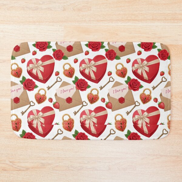 Item preview, Watercolor Valentines Day Love Letter - Cute Coquette Heart Pattern designed and sold by FlatInkStudio.