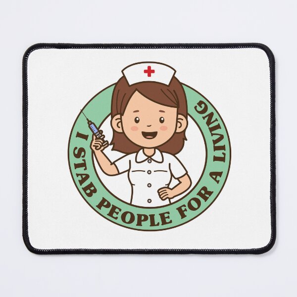 Item preview, I stab people for a living - funny nurse injection joke designed and sold by messy-nessie.