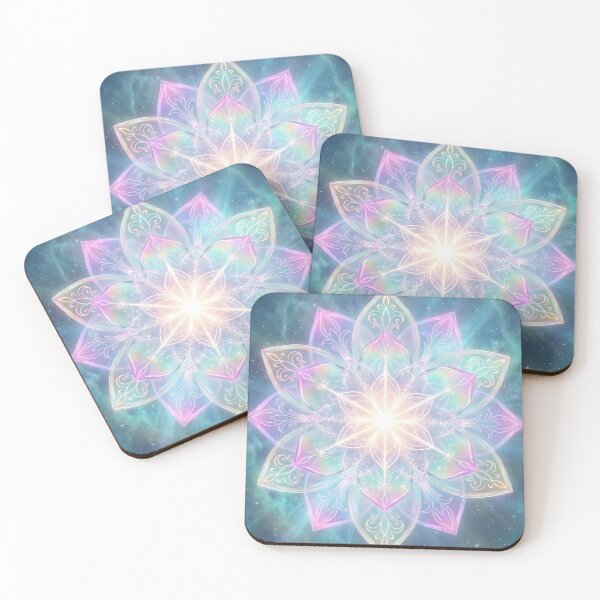 Item preview, Iridescent Cosmic Lotus Mandala designed and sold by higgins5.