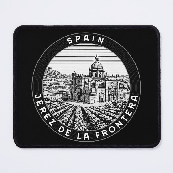 Item preview, Jerez de La Frontera Spain Linocut Style  designed and sold by Thistle-TShop.