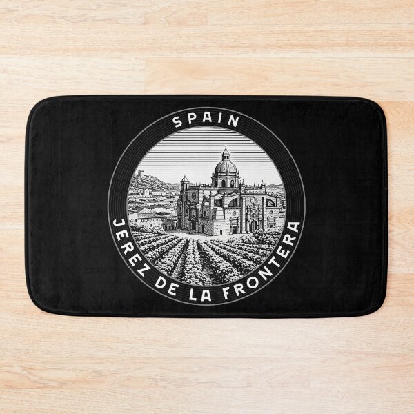 Item preview, Jerez de La Frontera Spain Linocut Style  designed and sold by Thistle-TShop.