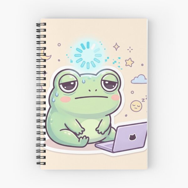 Item preview, Mentally Buffering Frog Sticker designed and sold by Elviqus Shop.