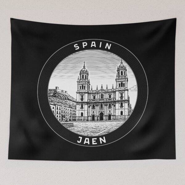 Item preview, Jaen Spain Linocut Style  designed and sold by Thistle-TShop.