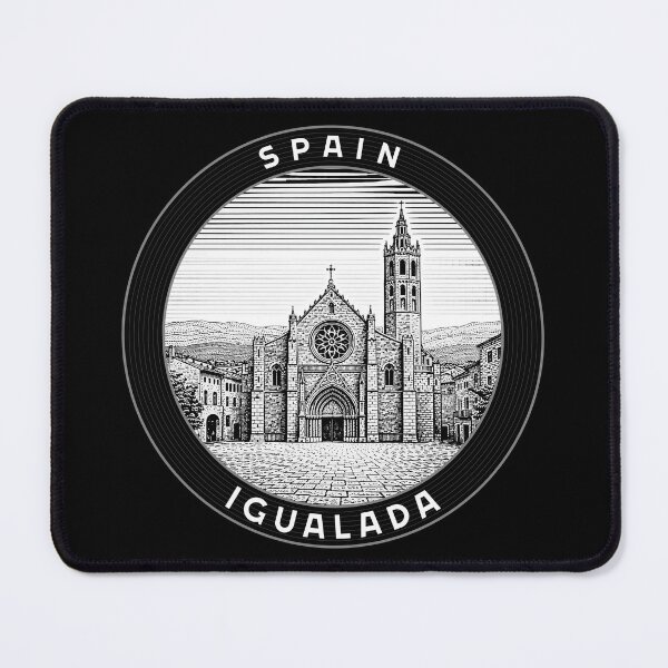Item preview, Igualada Spain Linocut Style designed and sold by Thistle-TShop.
