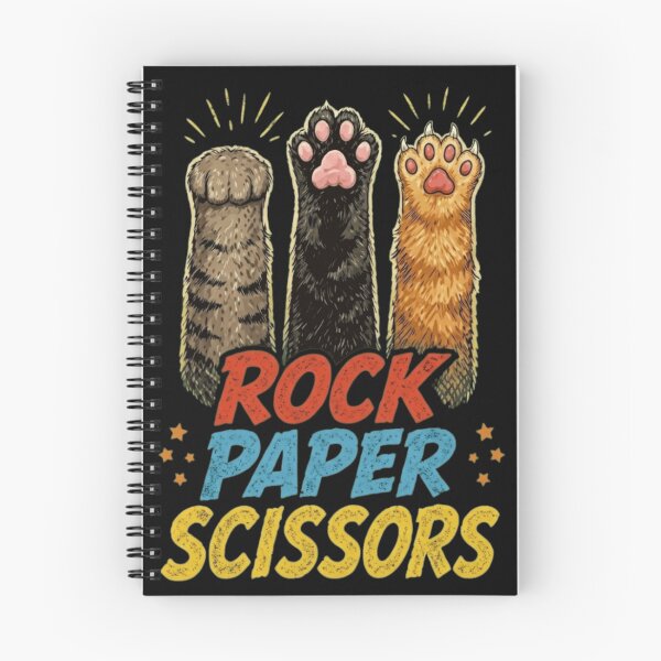Item preview, Funny Cat Paws Rock Paper Scissors Retro Vintage Design designed and sold by haitrieuic96.