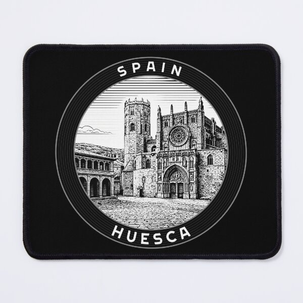 Item preview, Huesca Spain Linocut Style designed and sold by Thistle-TShop.