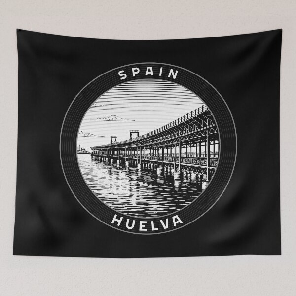 Item preview, Huelva Spain Linocut Style  designed and sold by Thistle-TShop.