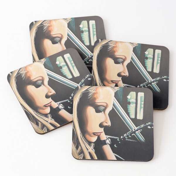 Item preview, Woman steering wheel blonde car night designed and sold by artecaspari.