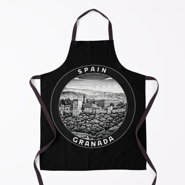 Item preview, Granada Spain Linocut Style designed and sold by Thistle-TShop.